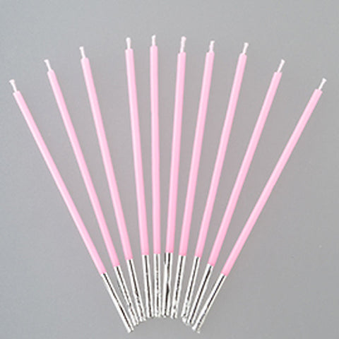 SLIM CANDLE (LIGHT PINK) 10PC (#103221)