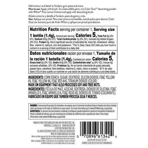 ORANGE COLOUR DUST 703-1342 0.05OZ (#103359)