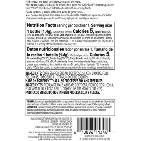 LIME GREEN COLOUR DUST 703-1348 0.05OZ (#103364)