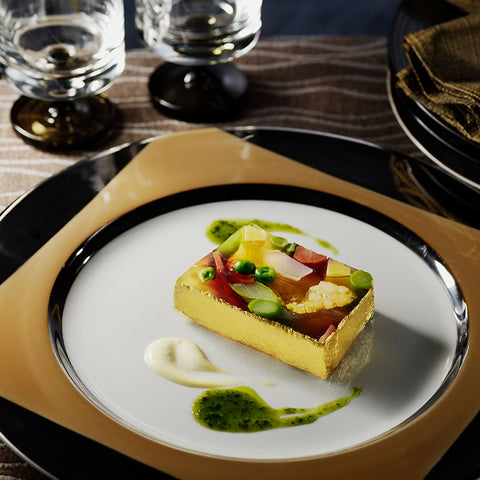 DECOR GOLD LEAF SQUARE 109MM 10PC (#103388)