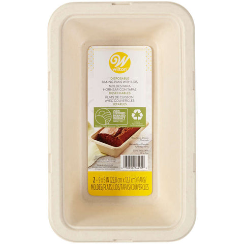 DISPOSABLE STD LOAF PAN W LID 9X5" 1912-4290 2PC (#103400)