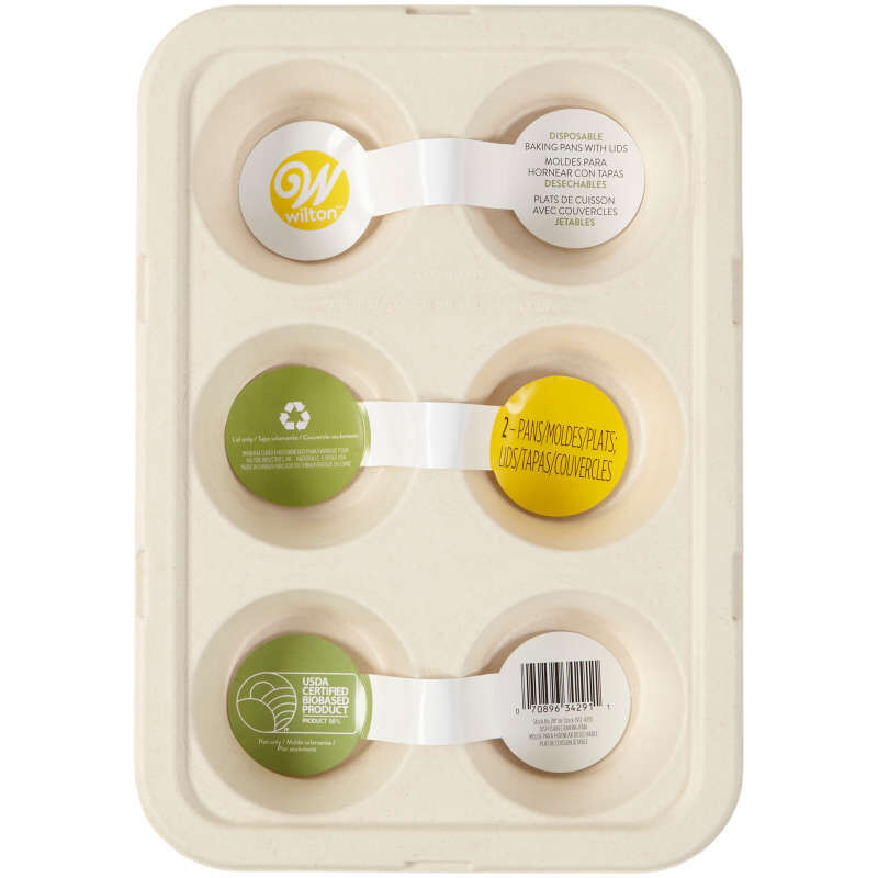 DISPOSABLE STD MUFFIN PAN W LID 6CAV 1912-4291 2S (