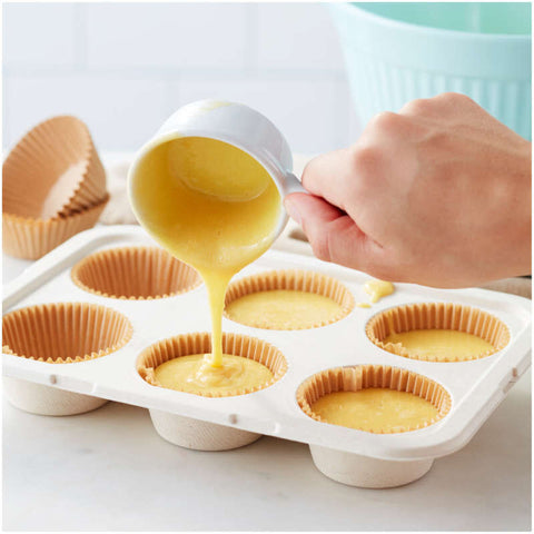 DISPOSABLE STD MUFFIN PAN W LID 6CAV 1912-4291 2S (#103401)