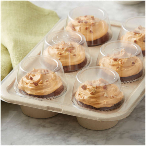 DISPOSABLE STD MUFFIN PAN W LID 6CAV 1912-4291 2S (#103401)