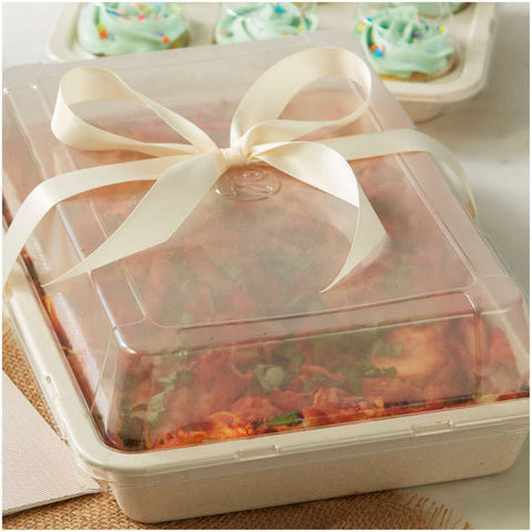 DISPOSABLE OBLONG PAN W LID 9X13" 1912-4287 (#103402)