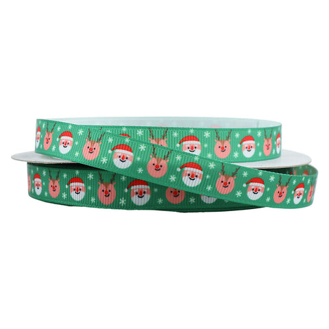 RIBBON SANTA RAINDEER 13MMX25M (#103408)