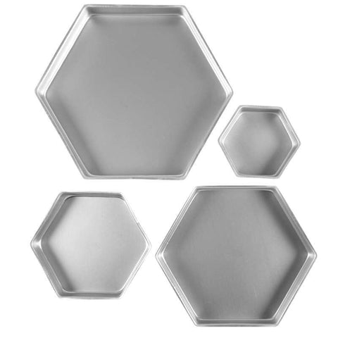 4PC HEXAGON PAN SET 6 9 12 15" 2105-3572 (#103428)