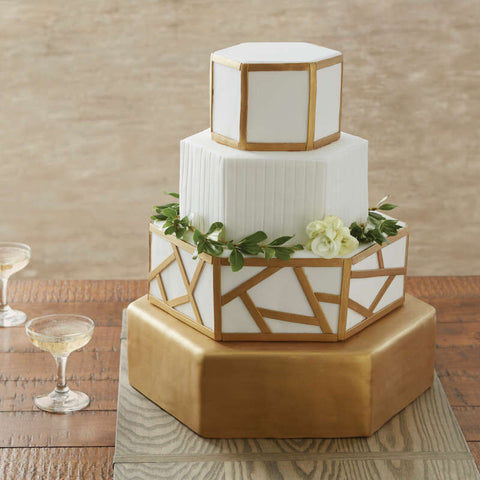 4PC HEXAGON PAN SET 6 9 12 15" 2105-3572 (#103428)