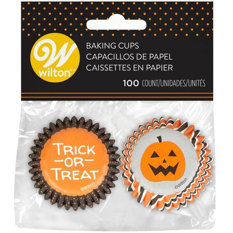 MINI BAKING CASE HALLOWEEN STRIPE DOT 100PC (#103437)
