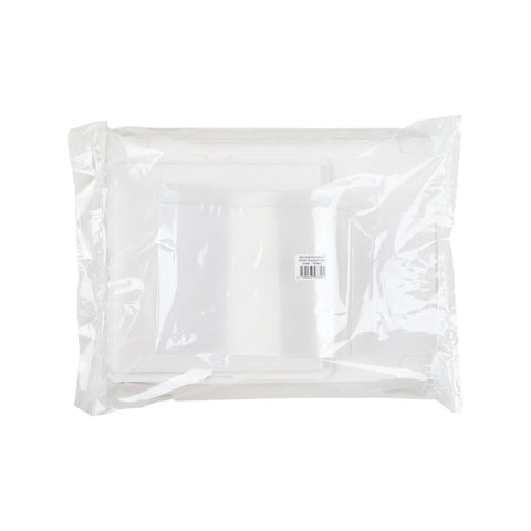 PVC DISPLAY CAKE BOX WHITE 25.5X25.5XH18CM (R201699) (#103453)