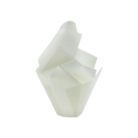 BAKING CASES TULIP 11X11CM WHITE 200PC (#103466)