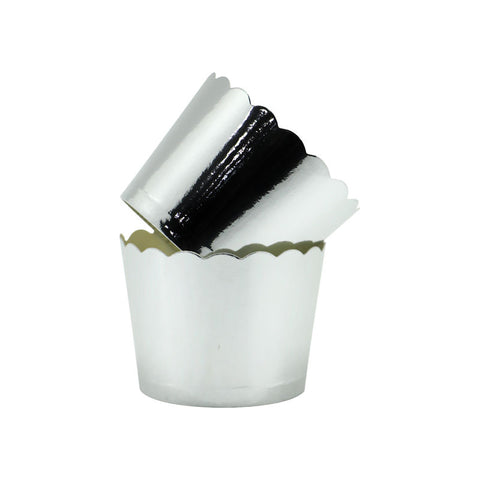 MUFFIN BAKING CASE ALUM FOIL 48X50MM SILVER 50PC (#103471)