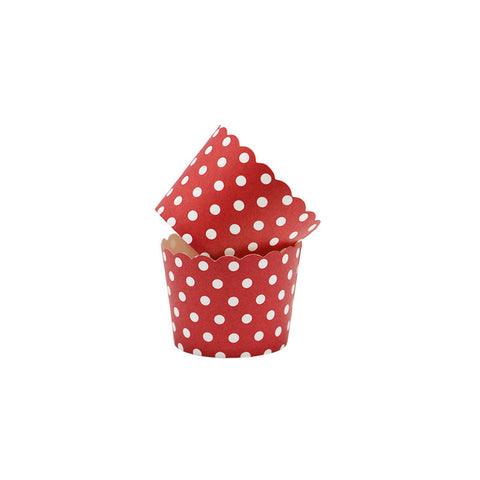 MUFFIN BAKING CASE SET 48X50MM RED 50PC (#103476)