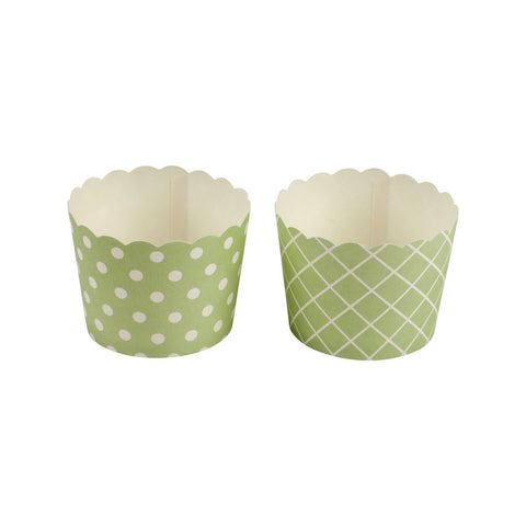 MUFFIN BAKING CASE SET 48X50MM GREEN 50PC (#103477)