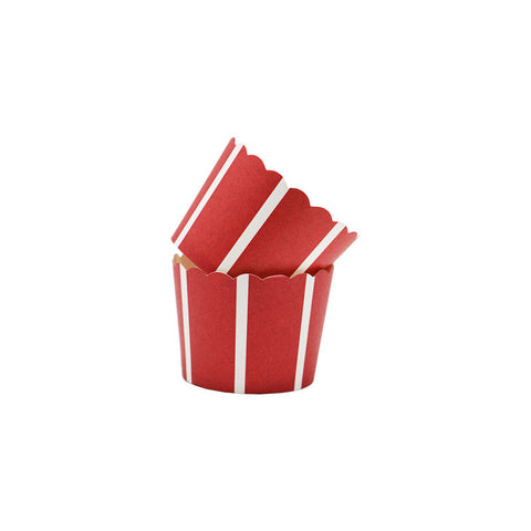 MUFFIN BAKING CASE SET 48X50MM RED 50PC (#103478)