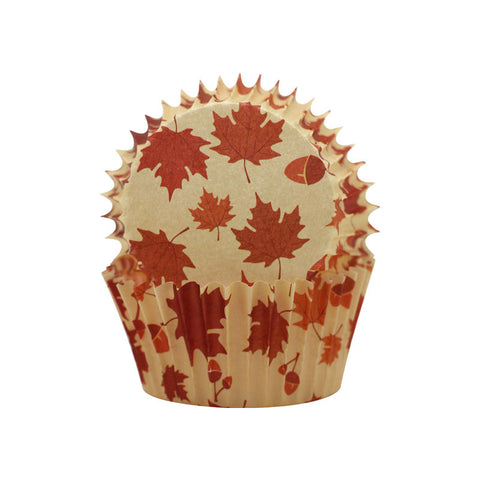 BAKING CASES GREASEPROOF 110MM AUTUMN 500PC (#103484)