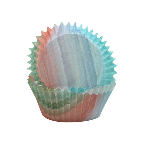 BAKING CASES GREASEPROOF 110MM WATER PAINT STRIPE 500PC (#103487)