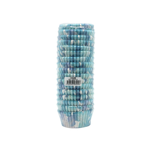 BAKING CASES GREASEPROOF 110MM WATER PAINT BLUE 500PC (#103488)