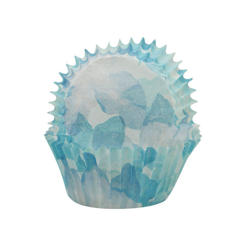 BAKING CASES GREASEPROOF 110MM WATER PAINT BLUE 500PC (#103488)