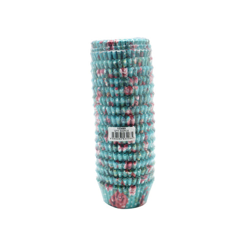 BC GREASEPROOF 110MM FLORAL GREEN 500PC (#103489)