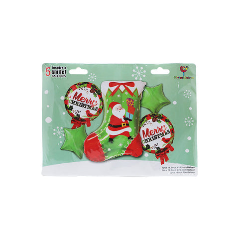 BALLOON CHRISTMAS SOCKS SET (#103516)