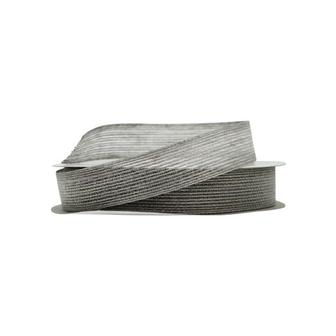 RIBBON JUTE GREY 25MMX25M (#103547)