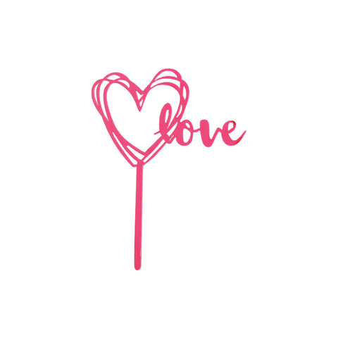 LOVE ARCYLIC PICK (#103562)