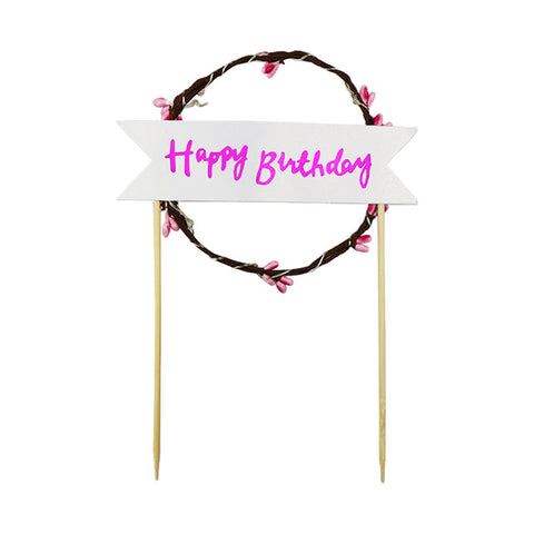 HAPPY BIRTHDAY LED LIGHT ARCYLIC INSERT (#103567)