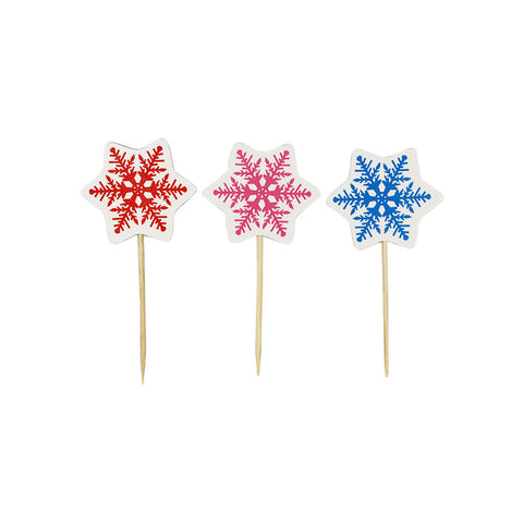 SNOWFLAKES DECOR INSERT 12PC (#103568)
