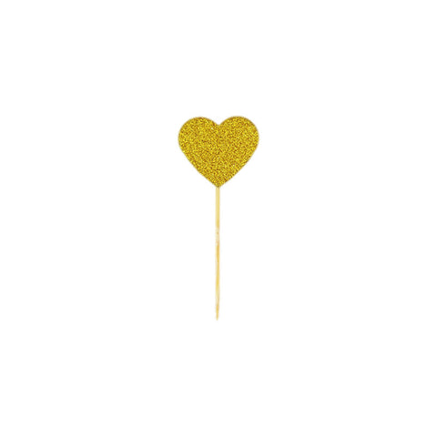 LOVE GOLD SHORT DECOR INSERT 10PC (#103585)