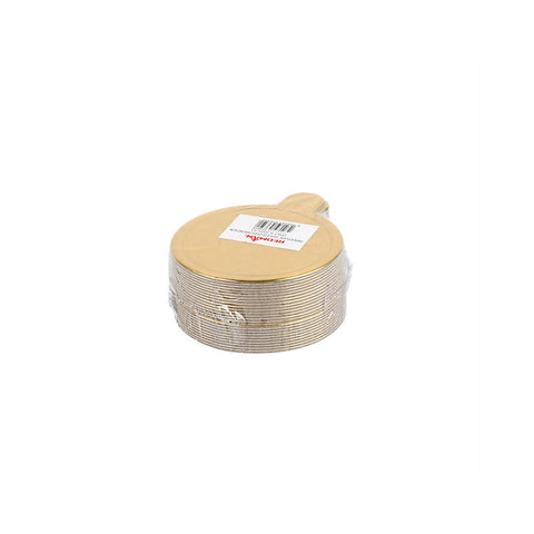 PAPER PLATE ROUND GOLD 6CM 25PC (#103614)