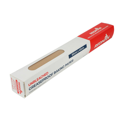UNBLEACHED GREASEPROOF PAPER 60X40CM 10PC (#103633)