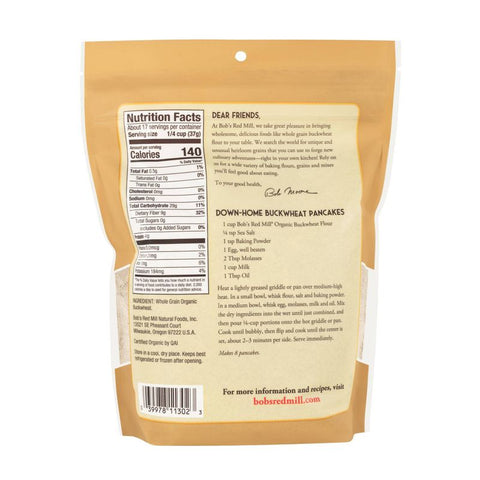 BUCKWHEAT FLOUR ORG 22OZ (#103640)