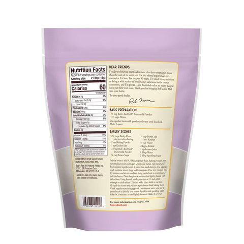 BUTTERMILK MILK POWDER/BOB'S R M 22OZ (#103642)