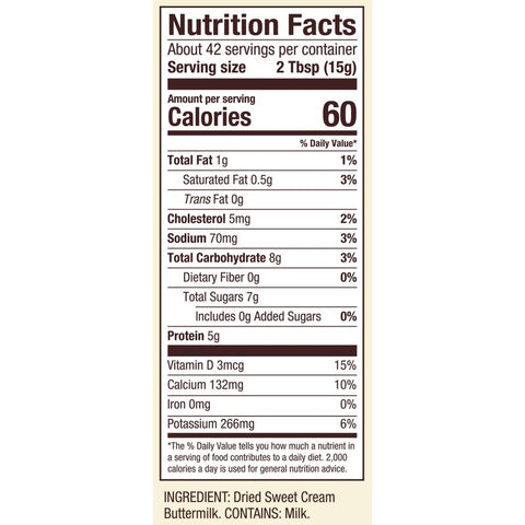 BUTTERMILK MILK POWDER/BOB'S R M 22OZ (#103642)