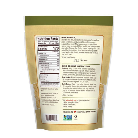 GF MILLET HULLED 28OZ (#103643)