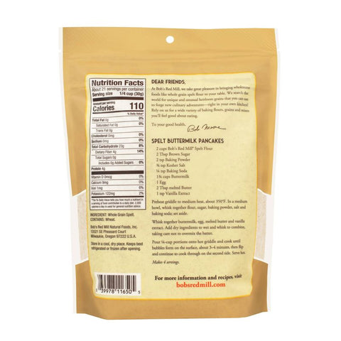 SPELT FLOUR /BOB'S R M 22OZ (#103650)