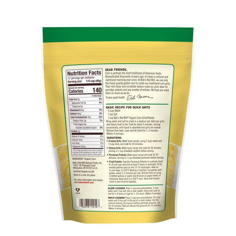 CORN GRITS/POLENTA ORG 24OZ (#103654)