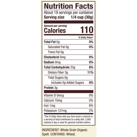 SPELT FLOUR ORG/BOB'S R M 20OZ (#103656)