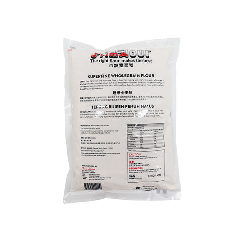 SUPERFINE WHOLEGRAIN FLOUR 500G (#103830)