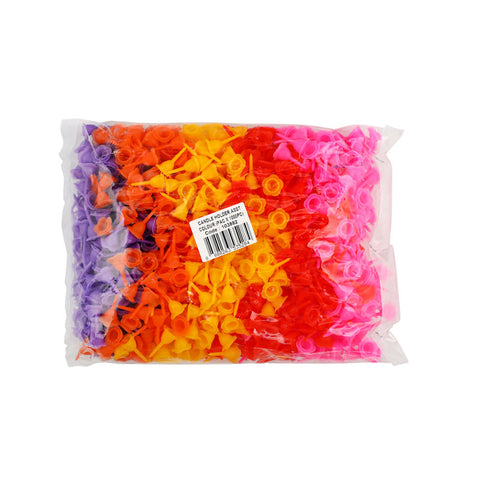 CANDLE HOLDER ASST COLOUR 1000PC (#103882)