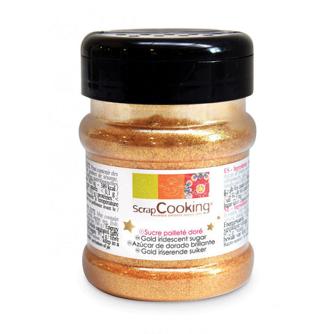 GOLD IRIDESCENT SUGAR 160G (#104071)