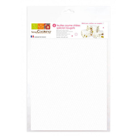 NOUGAT WAFER SHEET 6PC (#104082)