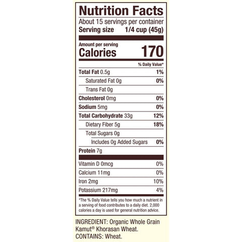 ORG KAMUT GRAIN 24OZ (#104134)