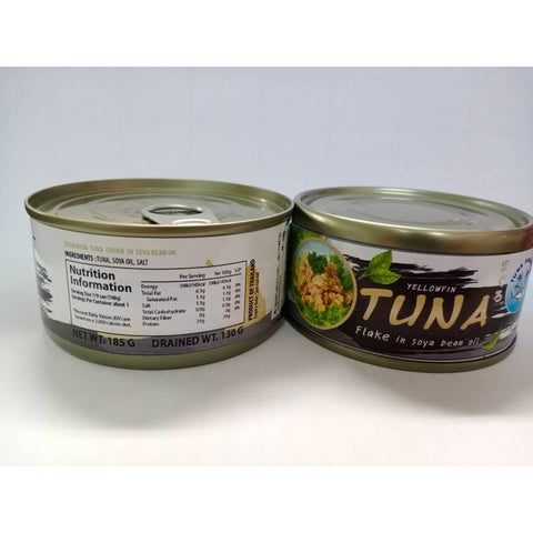 TUNA FLAKE IN SOYBEAN OIL 185G (#104186)