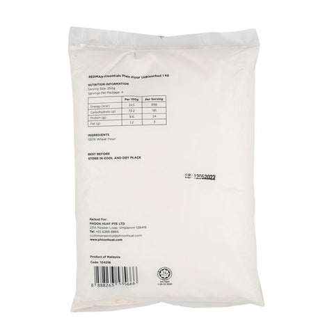UNBLEACHED PLAIN FLOUR 1KG (#104216)