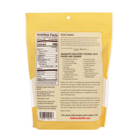 GF ORG AMARANTH FLOUR 18OZ (#104402)
