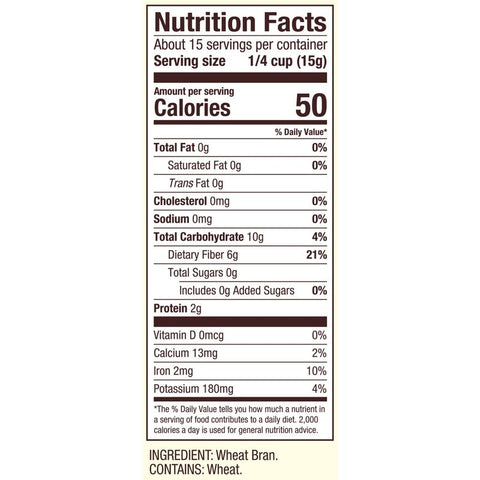 WHEAT BRAN 8OZ (#104407)