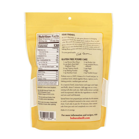 GF WHITE SWEET SORGHUM FLOUR 22OZ (#104469)
