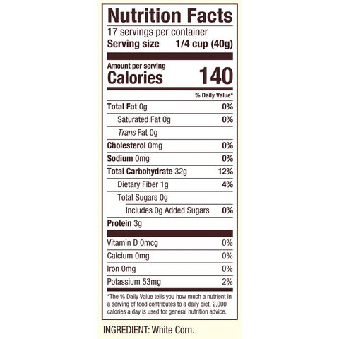 WHITE CORN GRITS 24OZ (#104470)